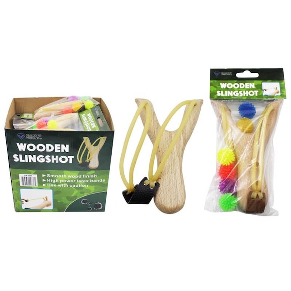 Diamond Visions Diamond Visions Sling Shot with Silicone Balls Wood/Silicone 1 pk TM-2636 - main